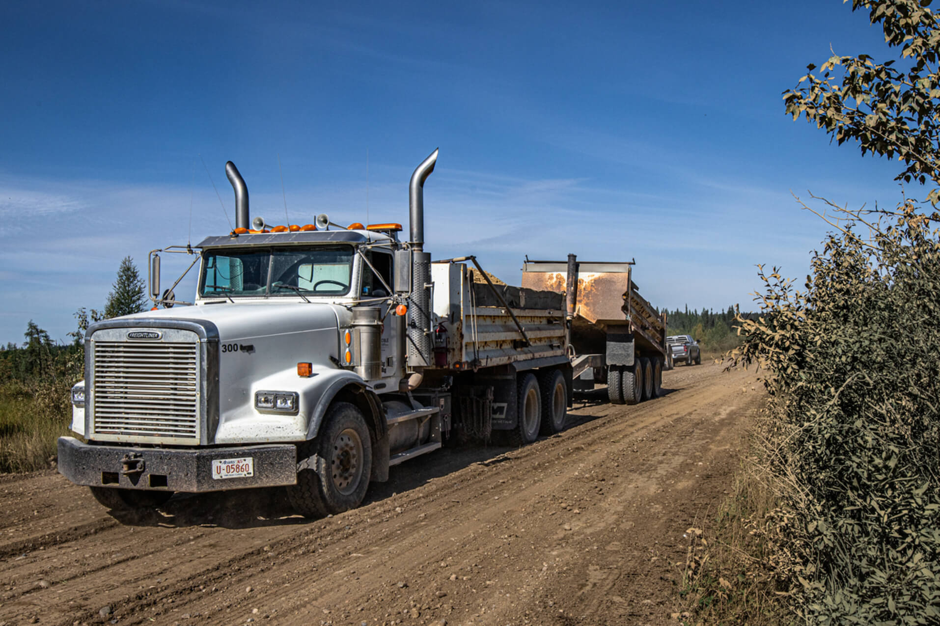 Noble Enterprises based out of Hinton, AB has multiple gravel truck configurations for direct hire or available to sub-contract.