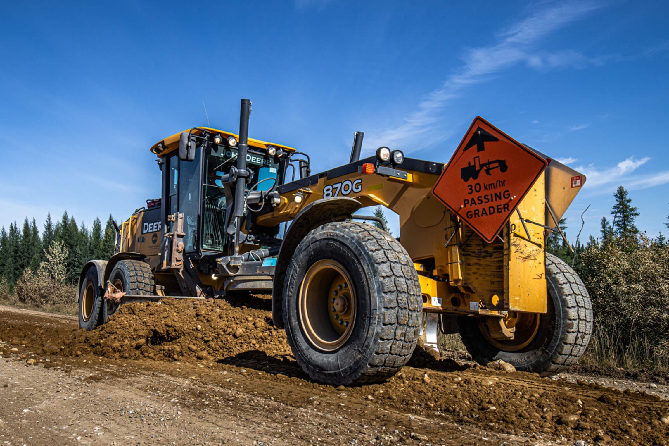 Noble Enterprises -- Hinton, AB. Grading and road maintenance services